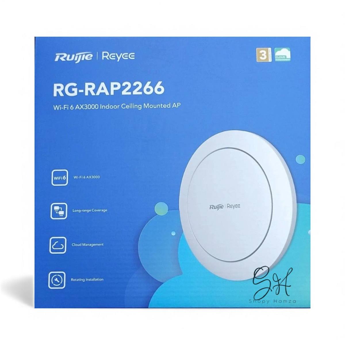 Ruijie Reyee RG-RAP2266 - Wi-Fi 6 Double bande AX3000 PoE